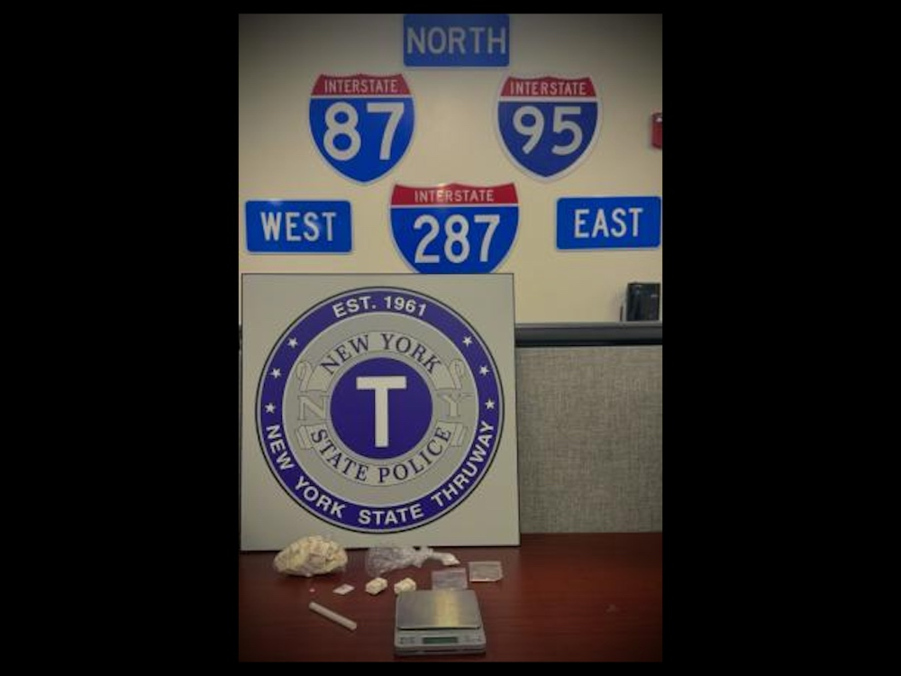 Troopers stopped a 2017 Honda Civic on the New York State Thruway (I-87) northbound in Yonkers.