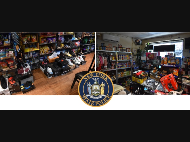 The estimated total value of the seized goods is approximately $119,000, police said.