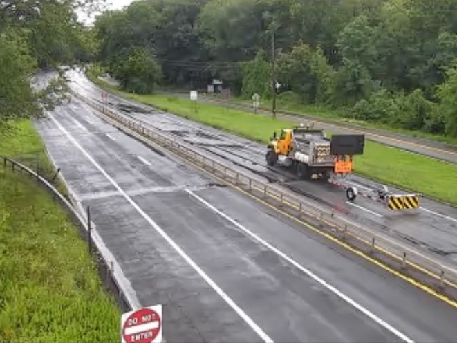 The closure affects both directions, between Stevens Avenue and Commerce Street, where all lanes were closed shortly before noon.