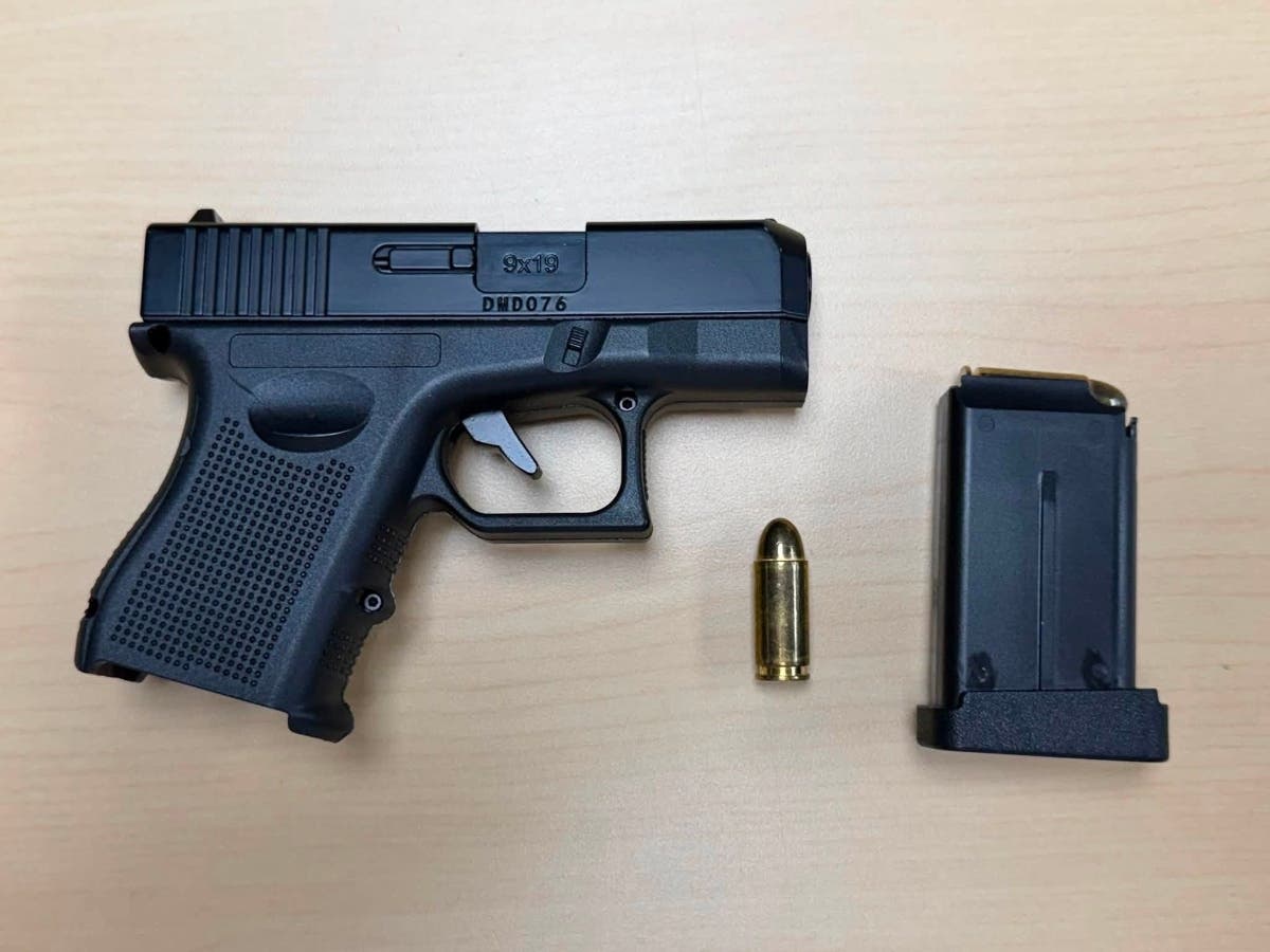 Officers said they recovered a lighter designed to realistically resemble a handgun from a 14-year-old who ran from them while repeatedly reaching toward his waistband, apparently trying to toss it.