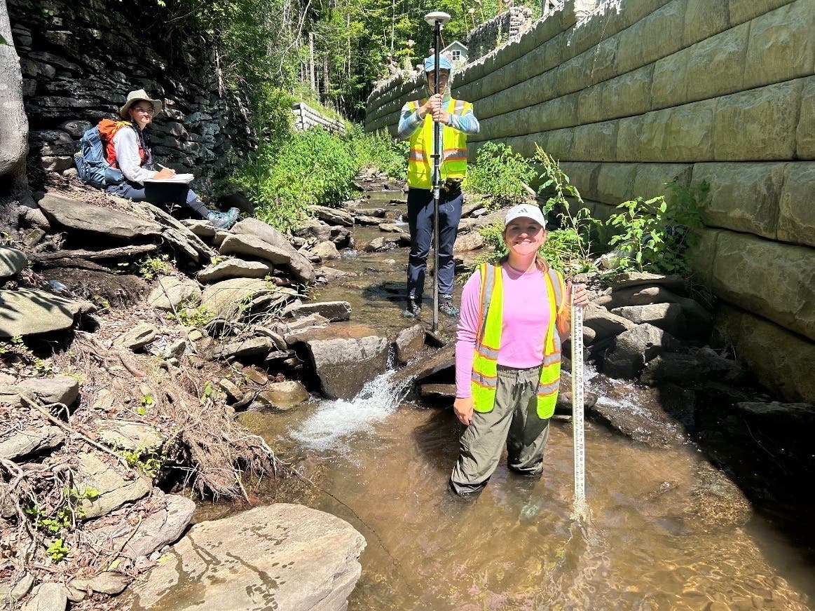 The four Natural Resources Division interns were based at NYC DEP’s Kingston office and worked throughout the Catskill and Delaware watersheds in Ulster, Delaware, Greene and Sullivan, as well as east of the Hudson River in Putnam and Westchester.