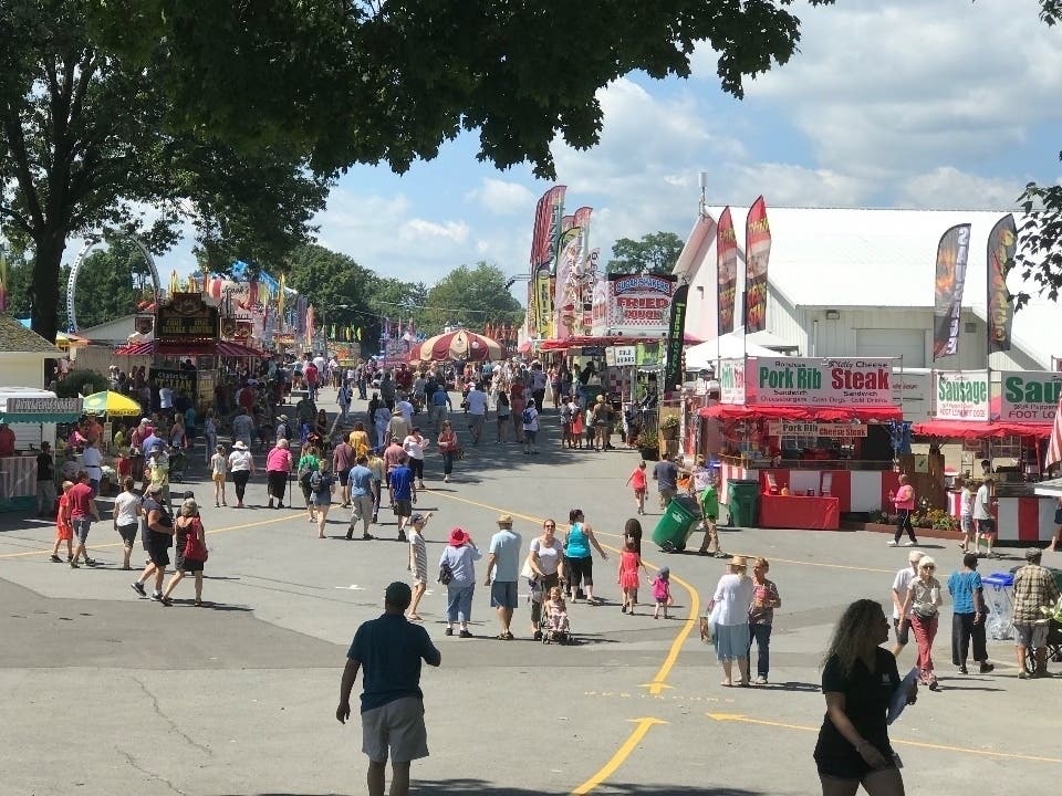 New York state troopers and members of the Bureau of Criminal Investigation assigned to the Dutchess County Fair detail,  n Rhinebeck, responded to a report of a fight in progress on the midway.