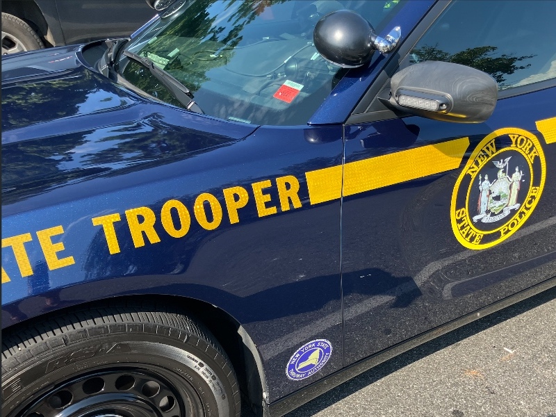 On Sunday, at 4:51 p.m., New York State Police in East Fishkill responded to a two-vehicle collision on westbound Interstate 84 near mile marker 42.4.