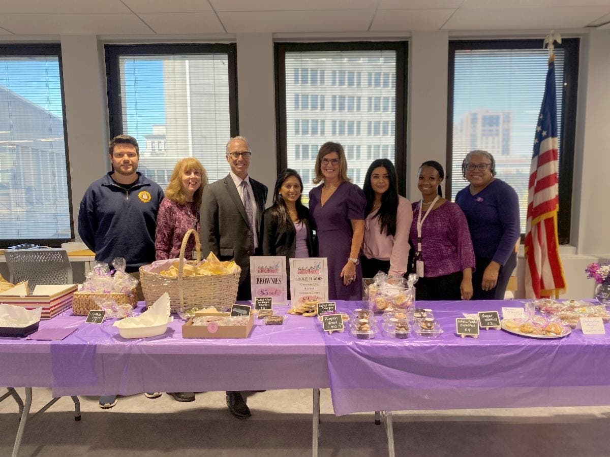 The Oct. 8 bake sale was organized by the DA’s Office Domestic Violence Bureau, which is part of the Special Prosecutions Division, in recognition of Domestic Violence Awareness Month.