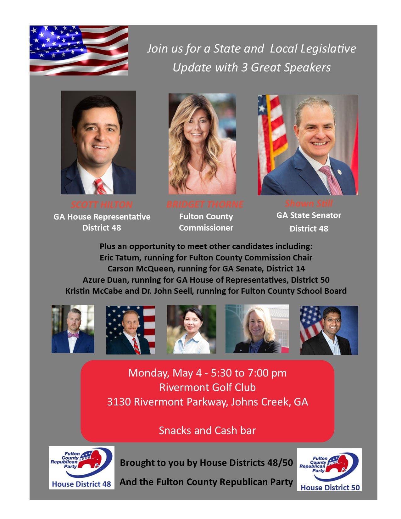 Be An Educated Voter!  Come Meet Candidates that will be on your May 19 Primary Ballot!