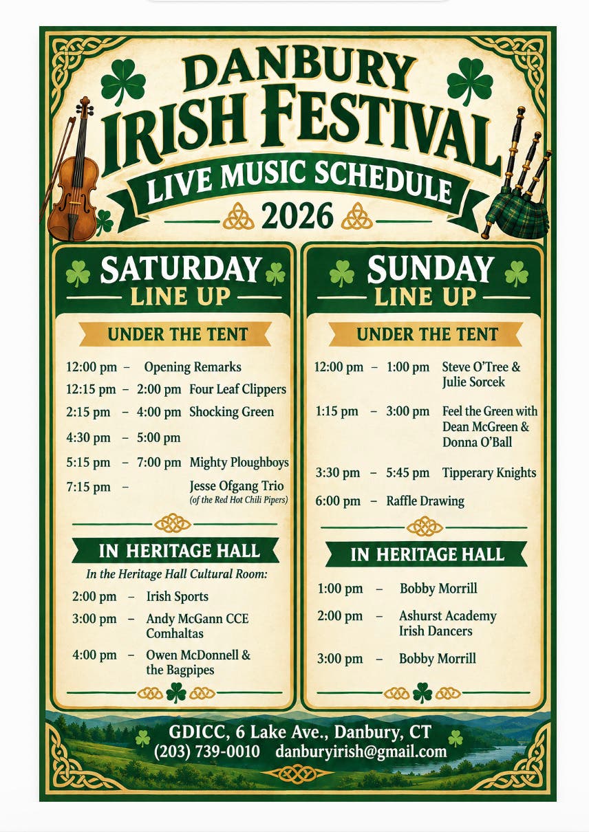 ☘️ Greater Danbury Irish Festival: Day 1 of 2