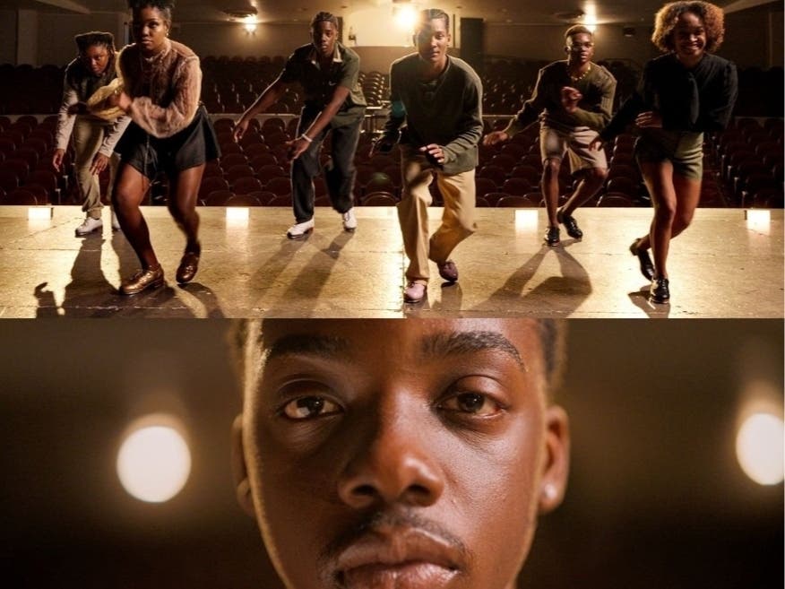 Andrew Carr (bottom row) and Company in the documentary BEYOND A SHUFFLE, by Nora Clark 
