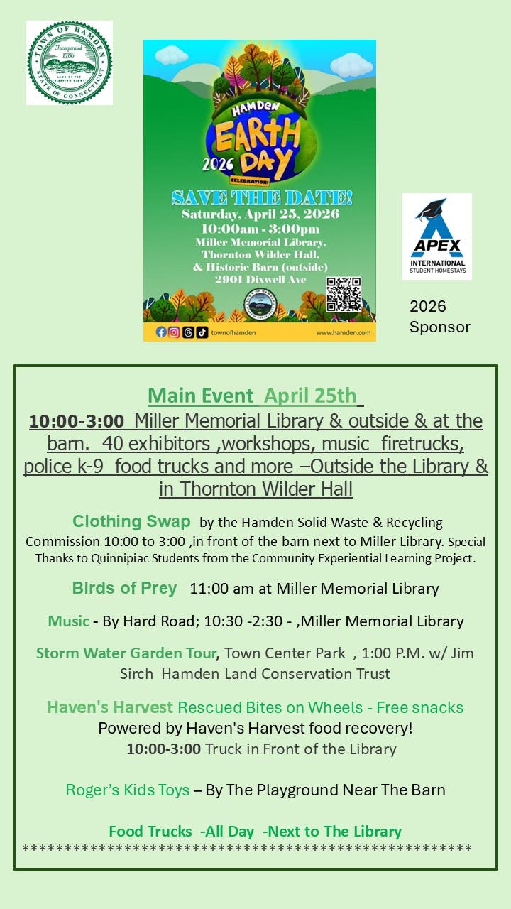 Hamden Earth Day 2026 Celebration