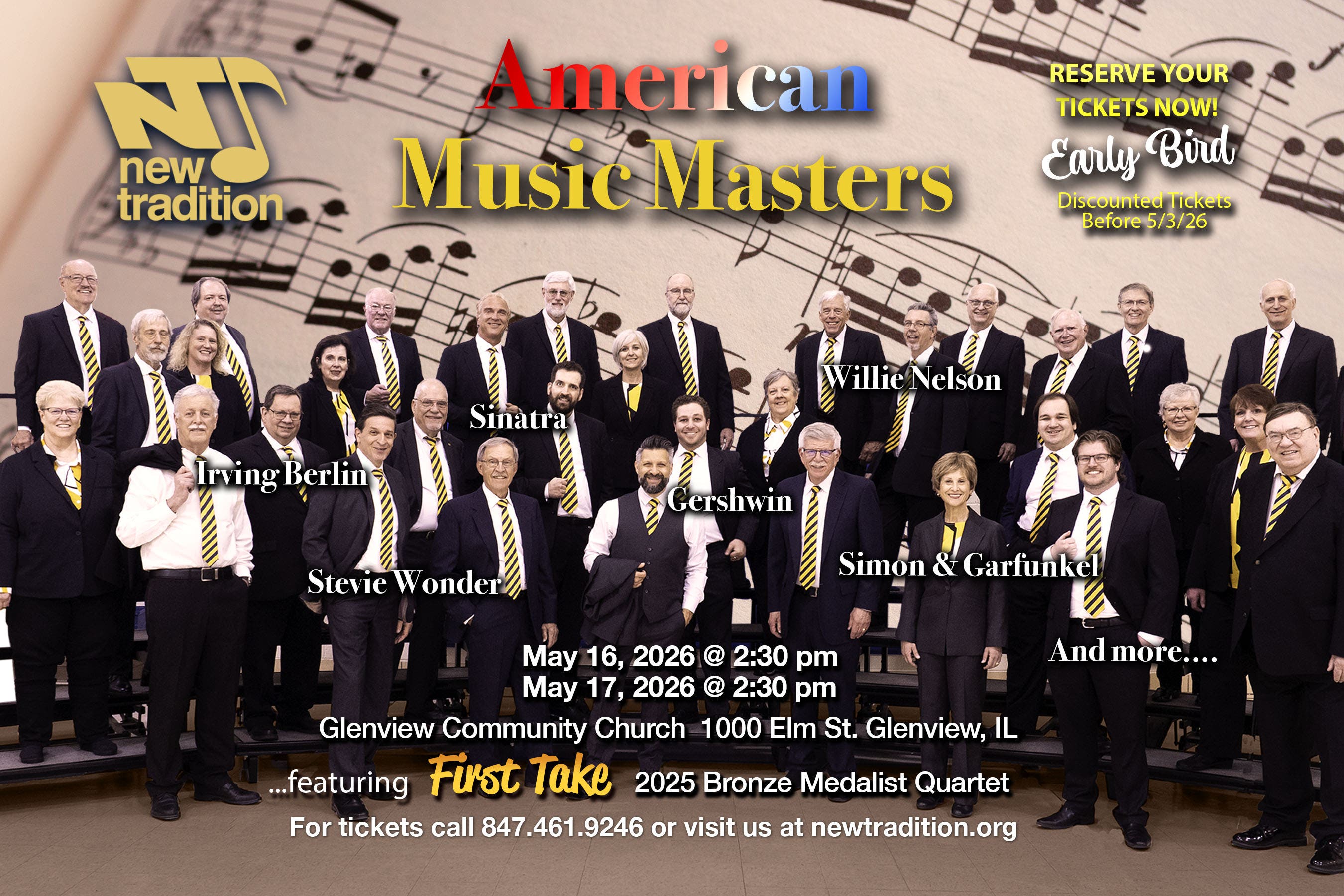 New Tradition Chorus Presents American Music Masters