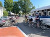 Vista's Bike Club checking their tires