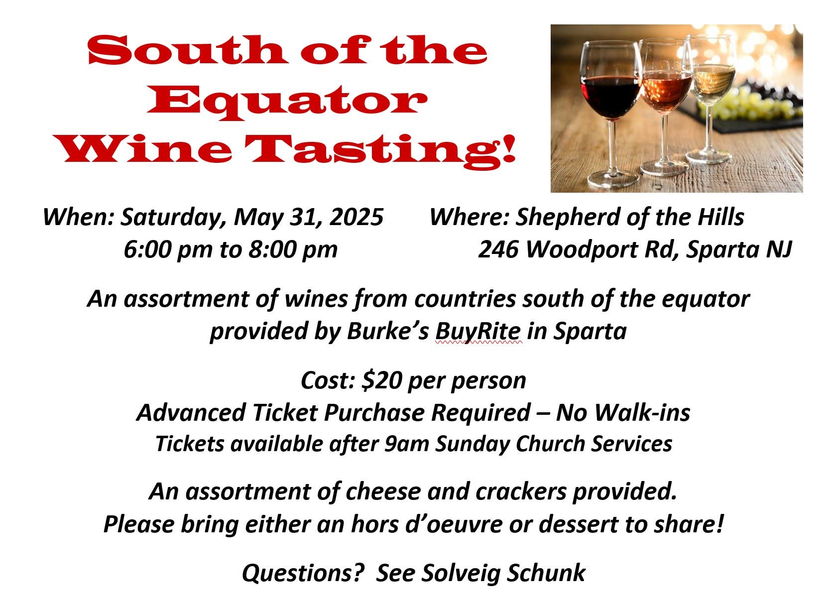 Shepherd of the Hills to Host Wine Tasting Event