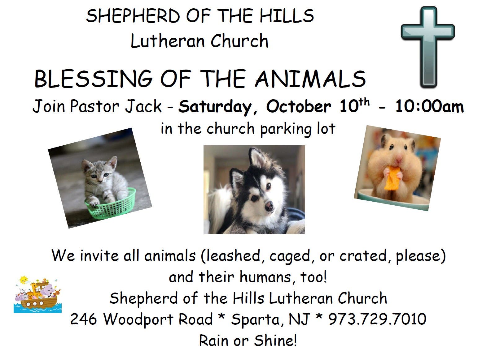 Blessing of the Animals at Shepherd of the Hills Lutheran Church