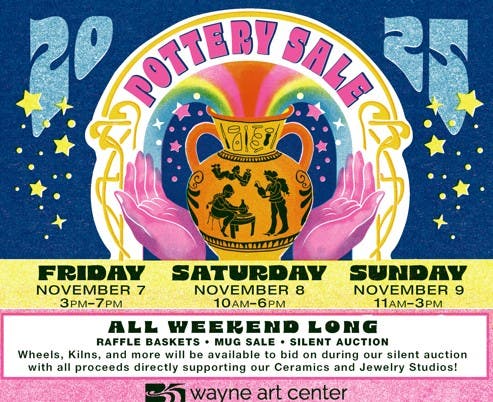 Pottery Sale at Wayne Art Center this Weekend!