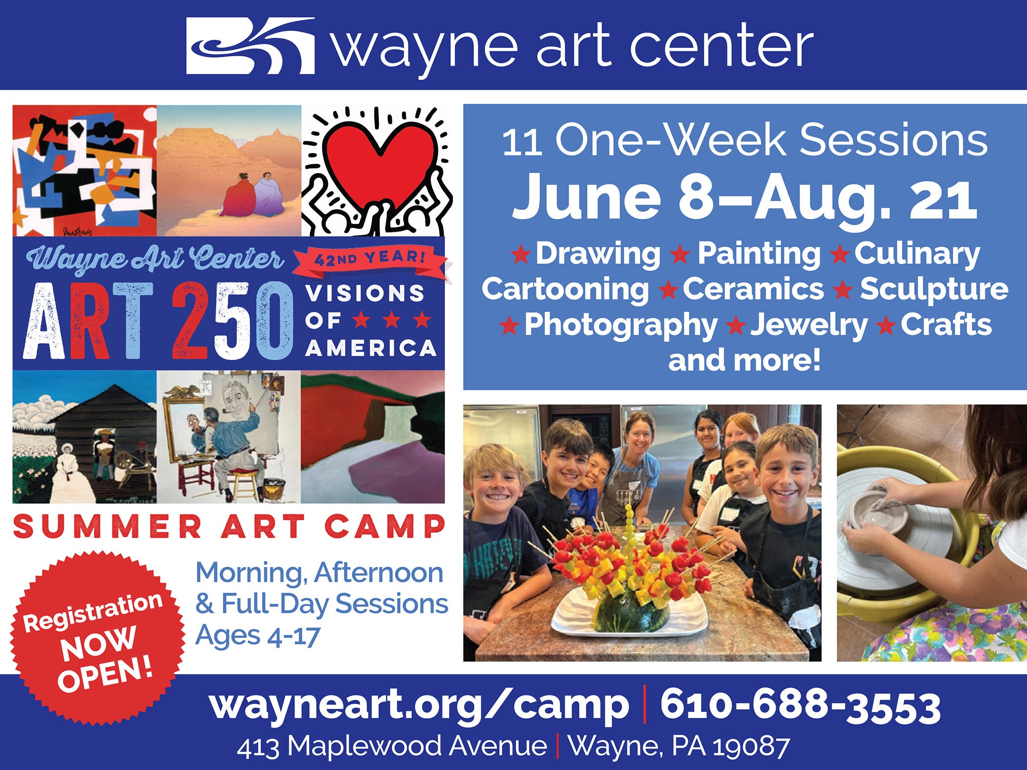 Art 250 - Summer Art Camp at Wayne Art Center - REGISTER NOW!