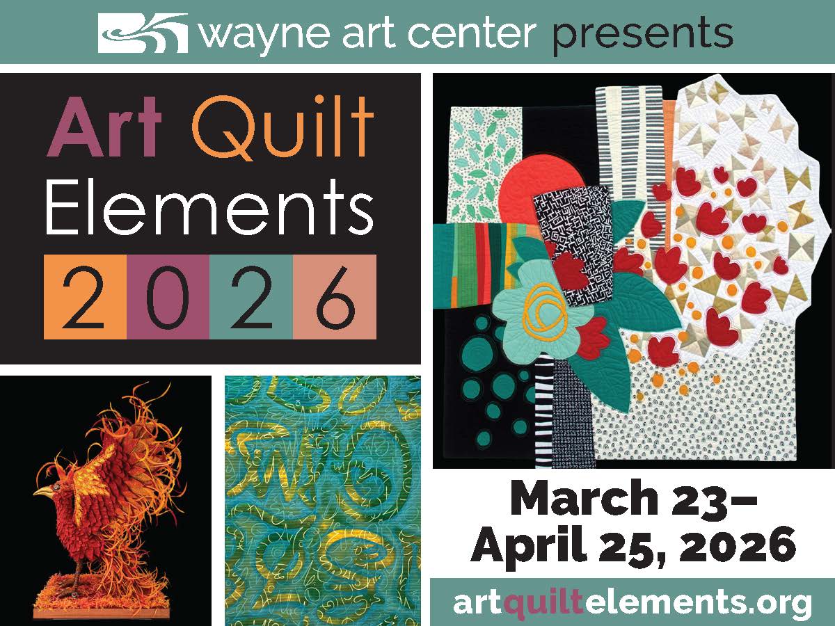 Art Quilt Elements on Exhibit through April 25!