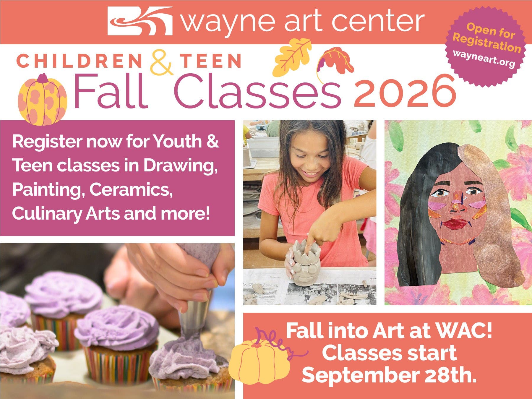 A Fall Full of Art, Creativity & Fun at Wayne Art Center