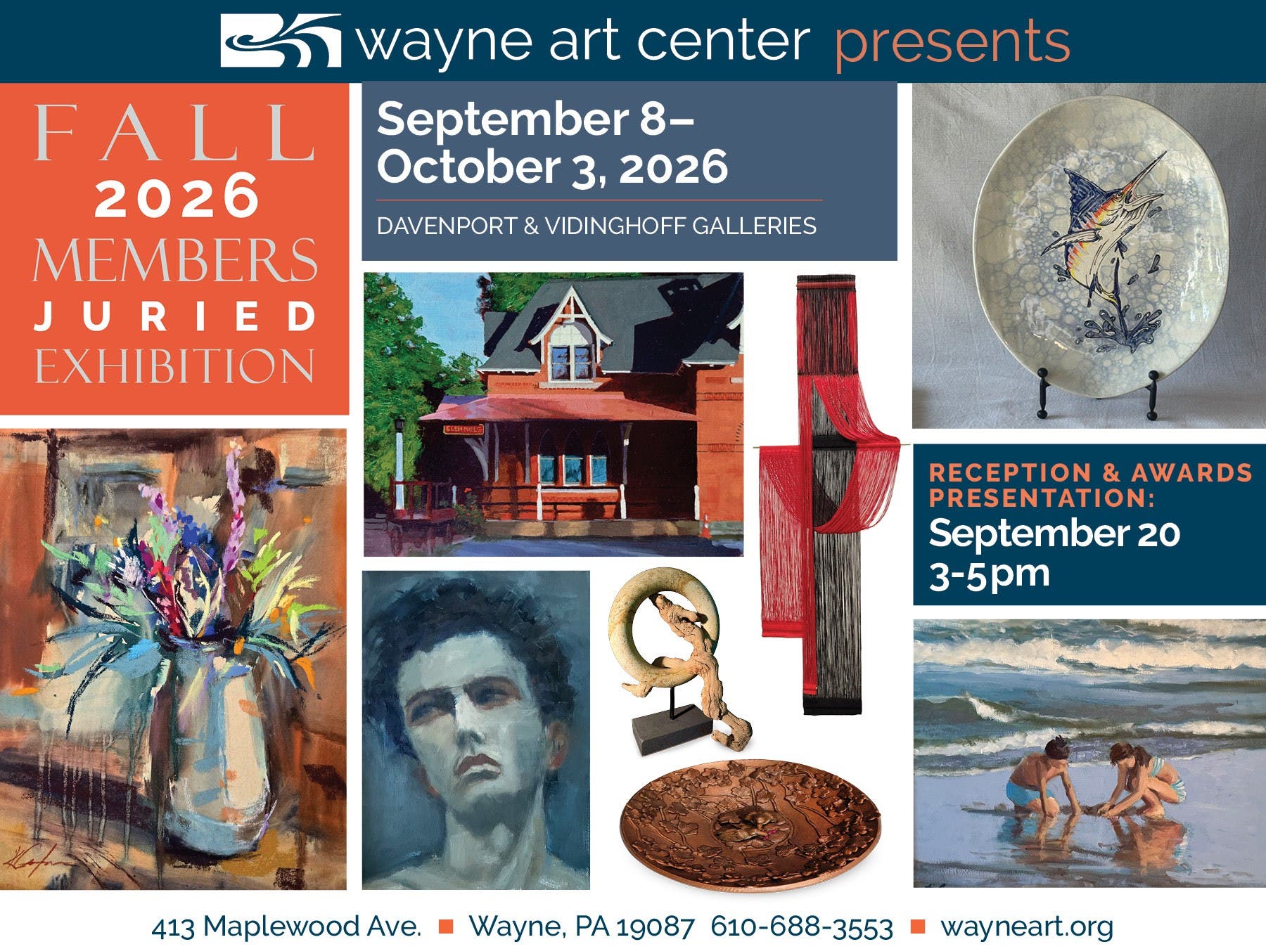 Exhibition Reception this Sunday at Wayne Art Center!
