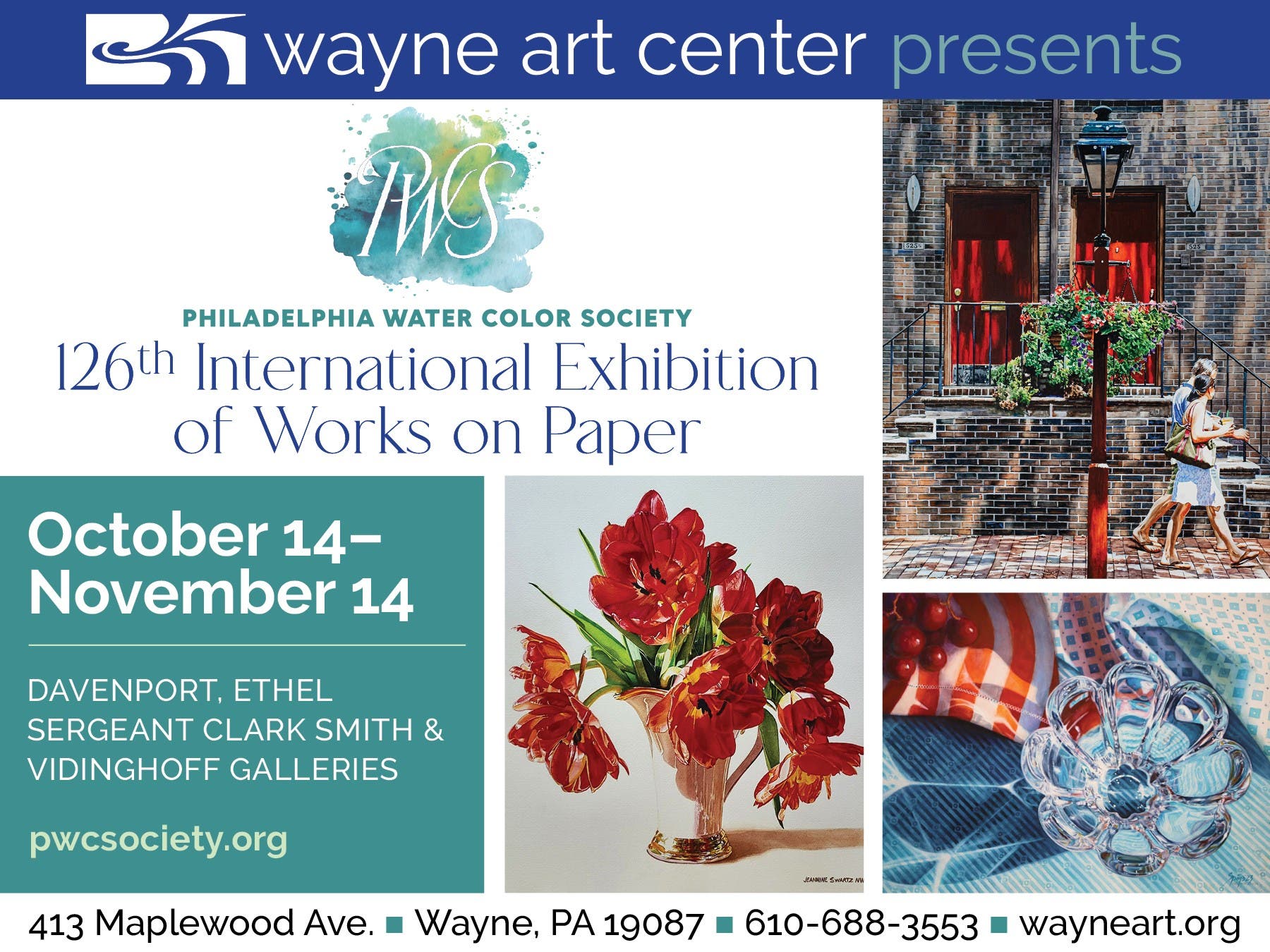 Philadelphia Water Color Society 126th International Exhibition at Wayne Art Center
