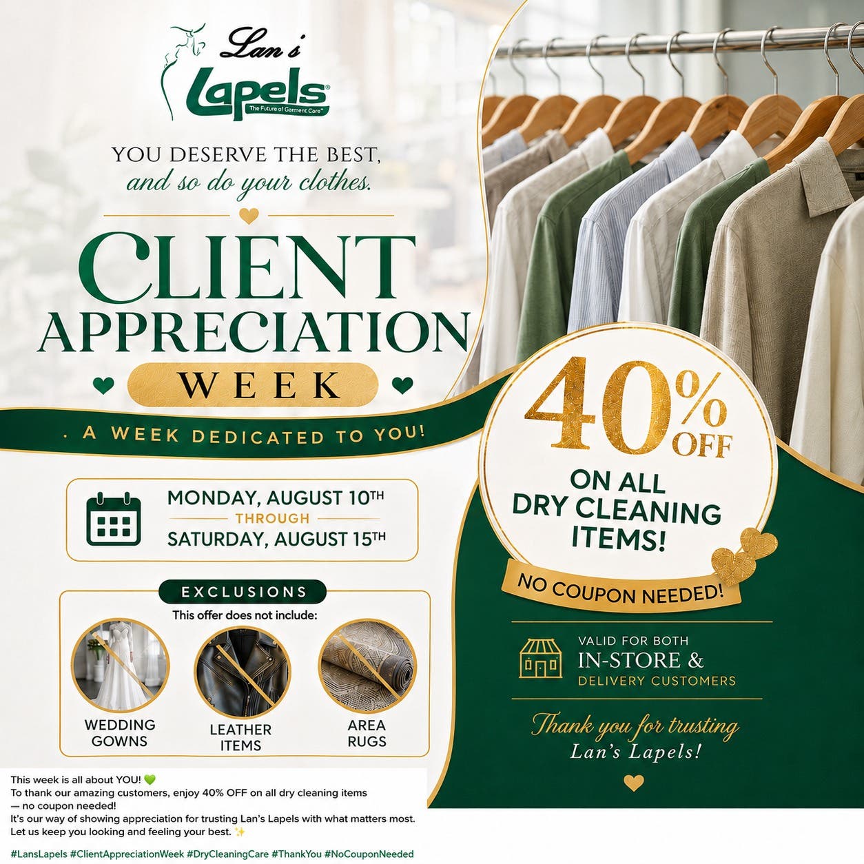 đź’š Client Appreciation Week is here! đź’š