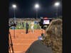 KOCT Crew interviews local high school football player after the game.