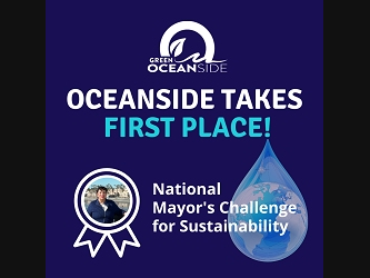 2021 Wyland National Mayor’s Challenge for Water Conservation. Oceanside the most water-wise city designation for the upcoming year.