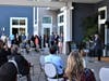 Jeremy Cohen of S.D. Malkin Properties, speaking to guests at the ribbon cutting ceremony of The Seabird Resort.