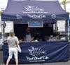 Reel Street Eats booth at the Oceanside Farmers Market on Thursdays from 9am-1pm