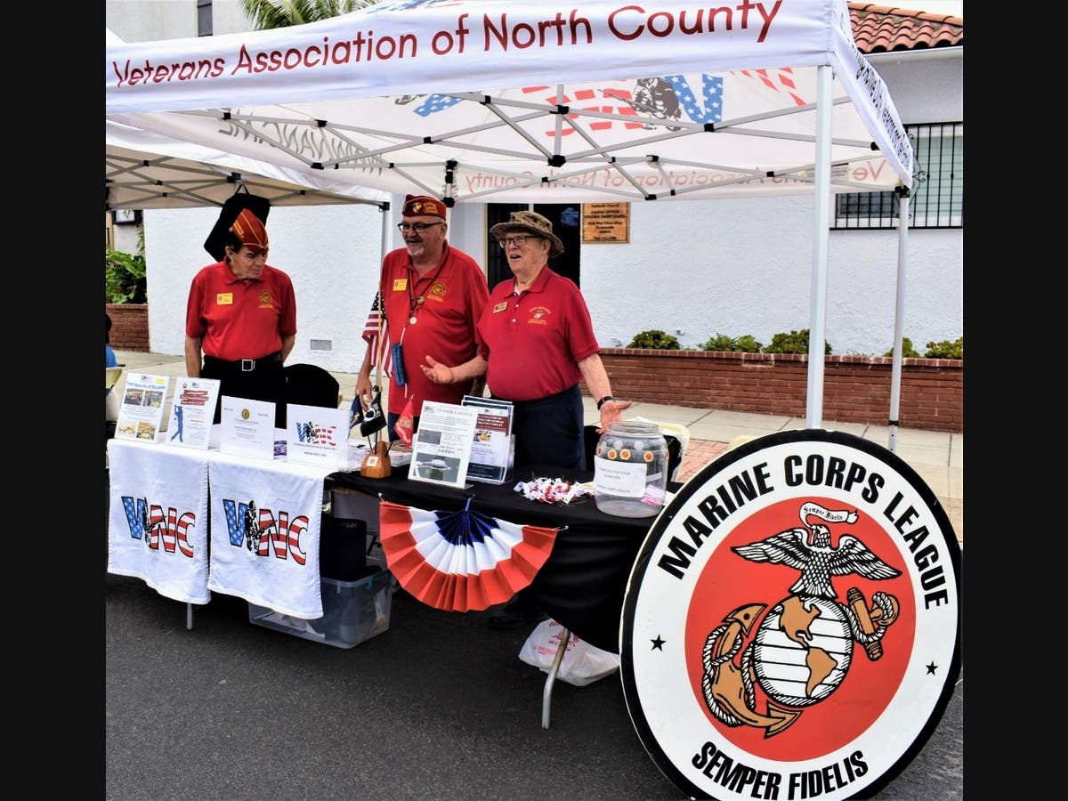 Veterans Association of North County information booth at the 2021 Operation Appreciation in Downtown Oceanside.