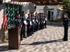 Chief Armijo welcomes six graduating officers and three lateral transfer officers to the Oceanside Police Department at a February 2022 ceremony. 