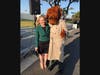 Jennifer Atenza, the Public Information Officer of the Oceanside Police Department with McGruff the Crime Dog.