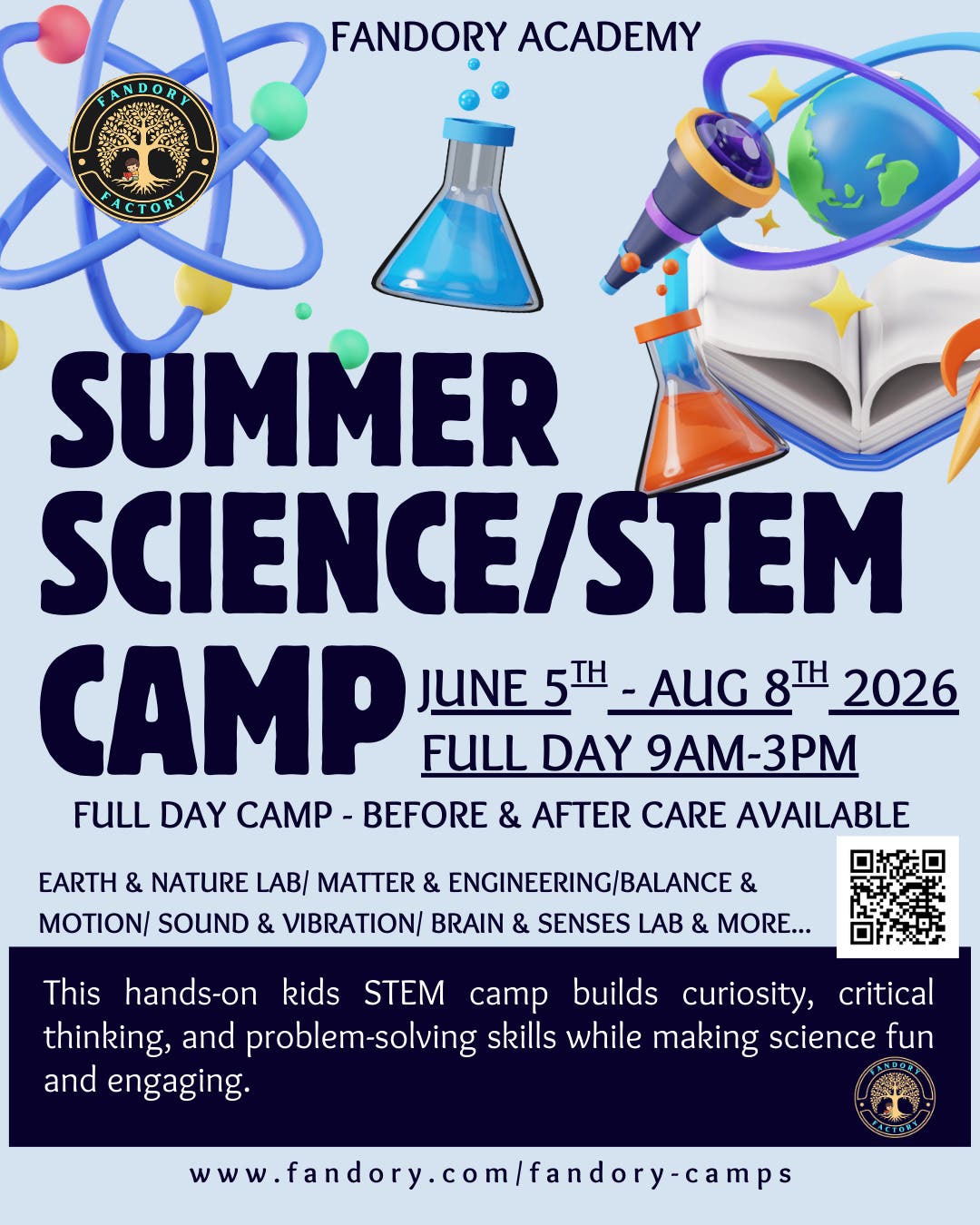 Kids Science STEM Camp at Fandory Full Day Camp