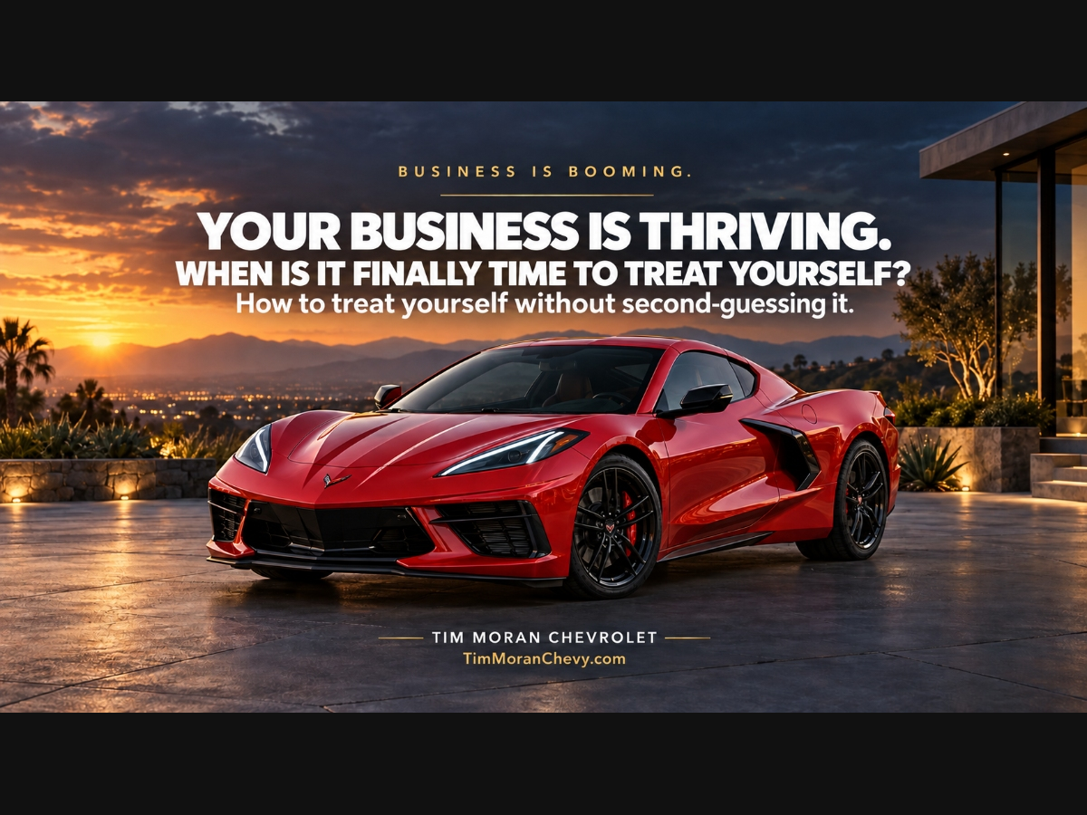 Business is doing well now its time for that new corvette