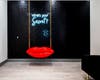 Clients are invited to swing on the giant lips at the Dallas location. 