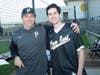PESH baseball Varsity Head Coach Michael Martinez with Sam Alvey, Plano East class of 2018