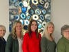Women working at DBI Headquarters in Richardson, TX (L-to-R) Nancy Armstrong, Payroll Accountant; Katy McDowell, CPA, Chief Financial Officer; Shay Getman, Accounts Receivables; Melissa Tavares, Accounts Payable; and Linda Ashby Executive Assistant.