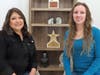 Women working in the Houston office: Florinda Guttierez, Office Manager (L), and Jena Deaton, Estimator/Project Manager