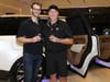 Zach Kuykendall and Kevin Kuykendall enjoy the New Range Rover. 