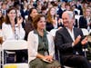 Ruth Burke is joined by John Eagle at ESD as announcement of $2 million gift to further the academic excellence of ESD students by endowing the Associate Head of School position.