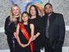 Holly Rowe (Emcee), WOKC Warrior Eliana, Linda and Florentino Cardenas