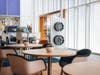 The space feels less like a traditional automotive showroom and more like a modern Scandinavian living room, one designed to make clients feel comfortable as they explore Volvo’s lineup