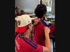 Nolan Norris of FC Dallas signs a fan's shirt during an event at Dairy Queen in Frisco.