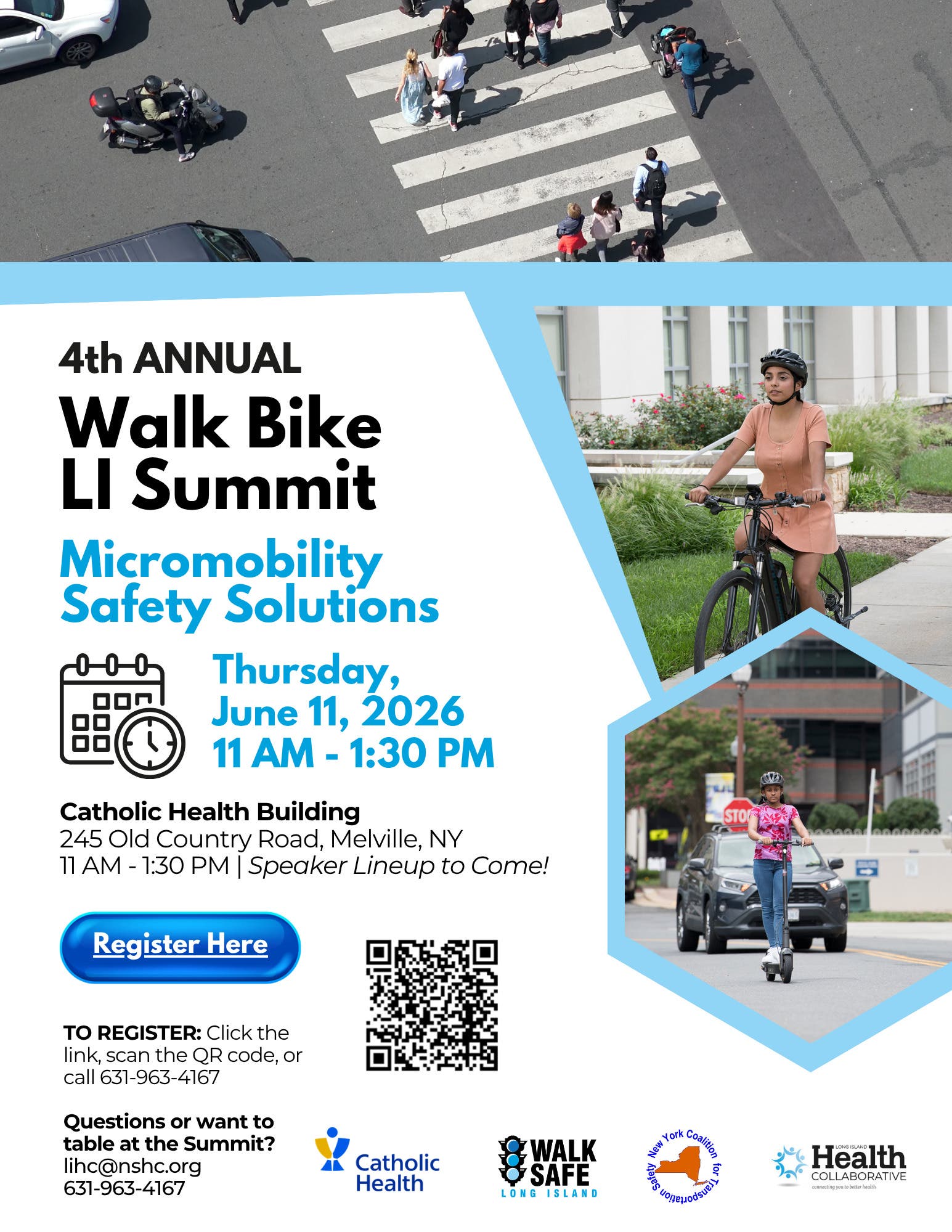 4th Annual Walk Bike LI Summit: Micromobility Safety Solutions