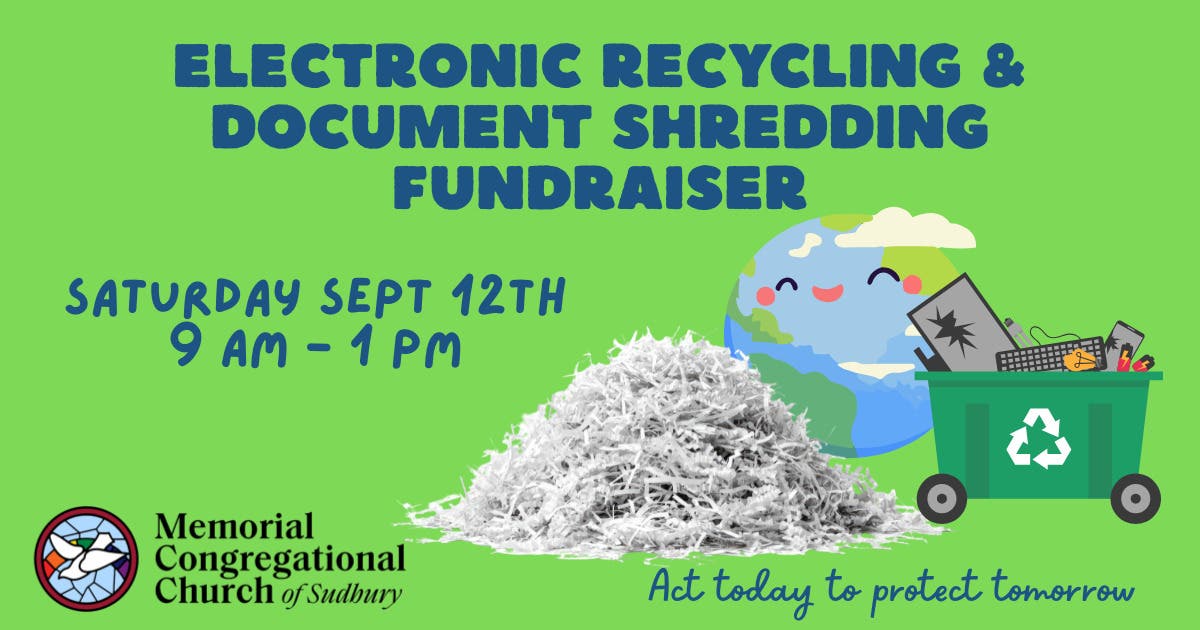 Electronics Recycling and Secure Document Shredding Event 9am-1pm