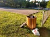 Somehow this litter can, by the basketball court, didn't get emptied for two weeks. The HOA didn't act, so a resident made a phone call. OK? Or is it a crime to fix a neighborhood eyesore? And where is Oscar the Grouch when we really need him? 