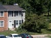 The very same house after the derecho of June 2012. (A derecho is a strong, tornado-like wind, but it runs in a straight line rather than a spiral.)