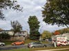 This enormous HOA-owned white pine tree on Bluebird Terrace has been pruned on one side. Okay, branches won't fall on the house, but the upper 2/3 of the tree might. This is pine, and known for breakage. 