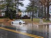 Flooding at the intersection of Strawberry Knoll Road and Quail Valley Blvd. (southern entrance).