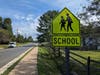 A new sign along the road to the park and school. Looks great. 