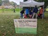 Fourteen adults and eight kids learned about trees, runoff, and conservation in Quail Valley, Maryland. Some of the residents became "Tree Buddies" and will check on their tree over the years. Guy wires come off after one year, or they strangle the tree.