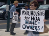 Many passersby were on their way to to work for City of Rockville and Montgomery County governments. We hope they conveyed the messages. One read, "Exhibit A for Regulatory Capture: MoCo's Commission on Common Ownership Communities, the CCOC. 